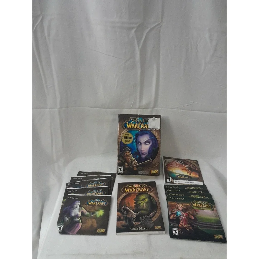 World Of Warcraft PC Game Blizzard Complete, And Burning Crusade Expansion 2004